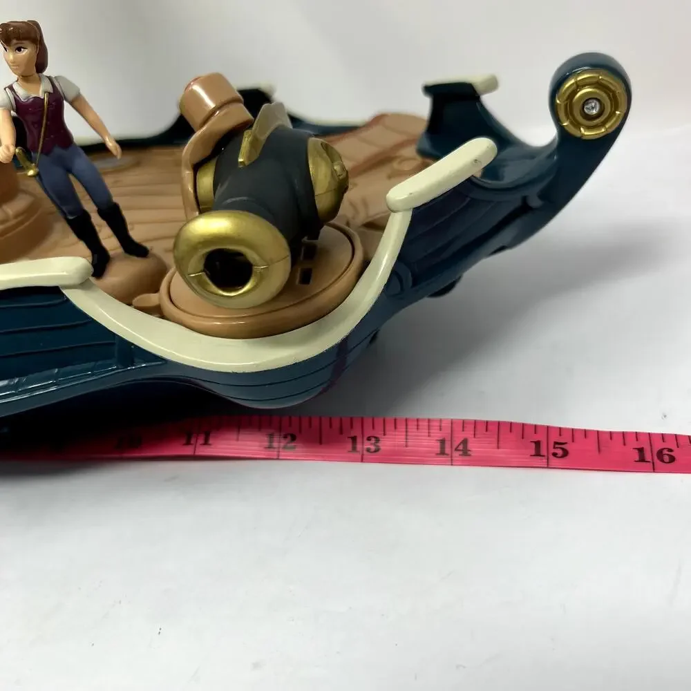 Vintage 1999 Zowie Power #1200 Red beard’s Pirate Ship Quest PC boat 4 Figures